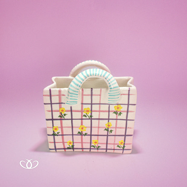 MACETA BOLSA FLORES