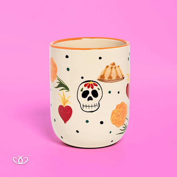 VASO ALTO OFRENDAS NARANJA