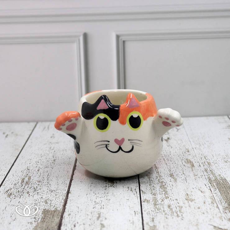 TAZA GATO MANITAS CALICO 300 ml