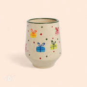 VASO CONICO CH GATO PINO NAVIDAD