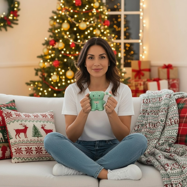 TAZA MUÑECO GALLETA JENGIBRE MENTA