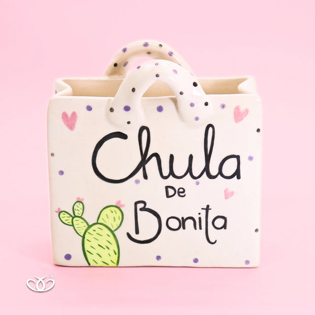 MACETA BOLSA CHULA DE BONITA