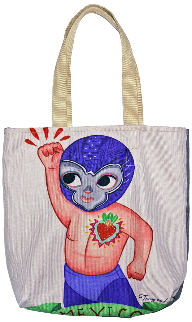 BOLSO ECOLOGICO BLUE DEMON CORAZON