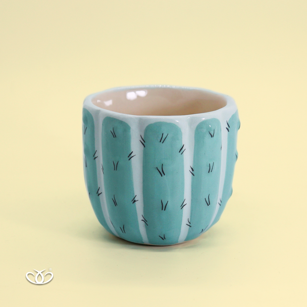 TAZA CACTUS TURQUESA 200ml