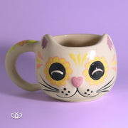 TAZA GATO CALAVERA OREJITAS 350 ml