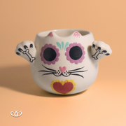 TAZA GATO MANITAS CALAVERA 300 ml