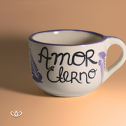 TAZA CALAVERA AMOR ETERNO 600 ml