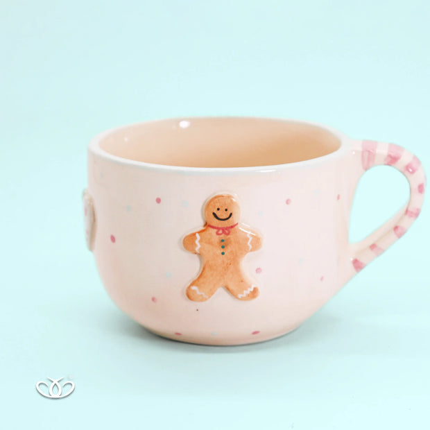 TAZA CHOCOLATERA MUÑECO JENGIBRE NAVIDAD 600 ml