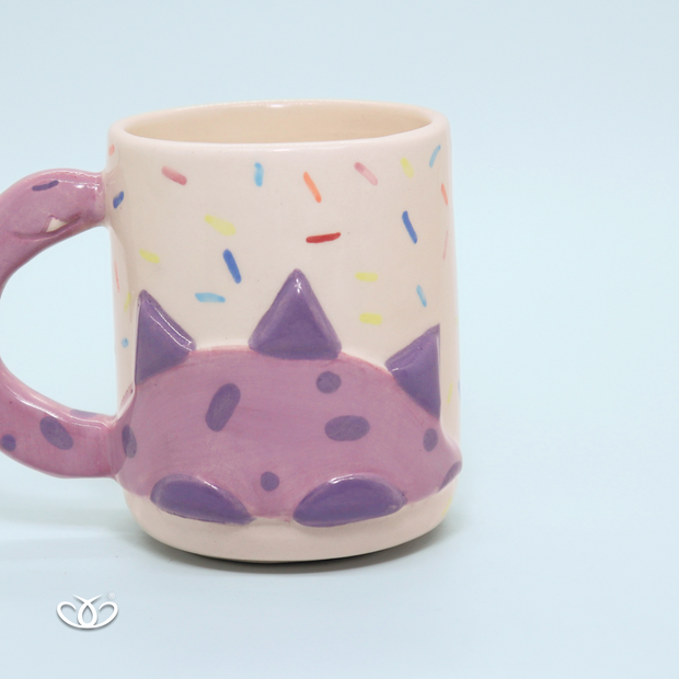 TAZA DINO MORADO 380 ml