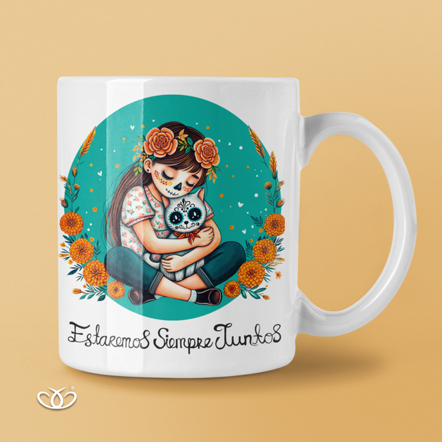 TAZA ILUSTRADA GATO JUNTOS 300 ml