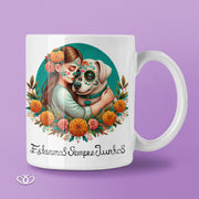 TAZA ILUSTRADA PERRO JUNTOS 300 ml