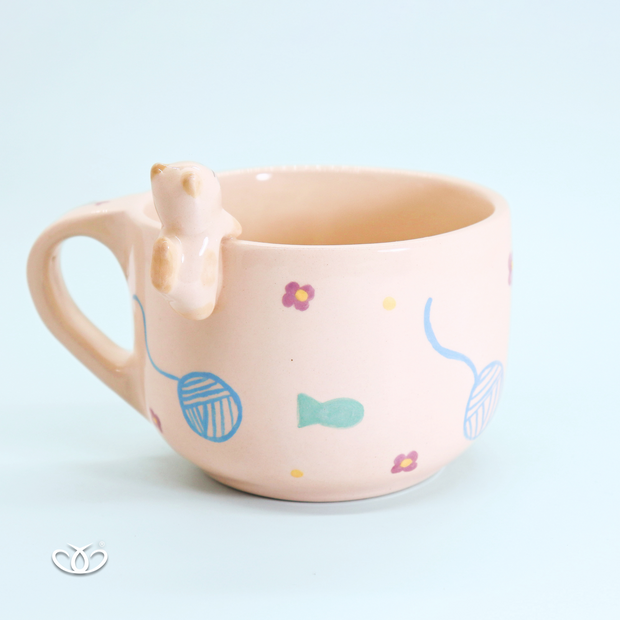 TAZA GATO 3D 600 ml