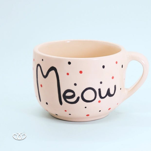 TAZA GATO BLANCO INVERTIDO 600 ml