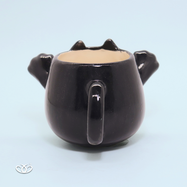 TAZA GATO MANITAS NEGRO 300 ml