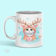 TAZA ILUSTRADA GATO TRAJE RENO 300 ml