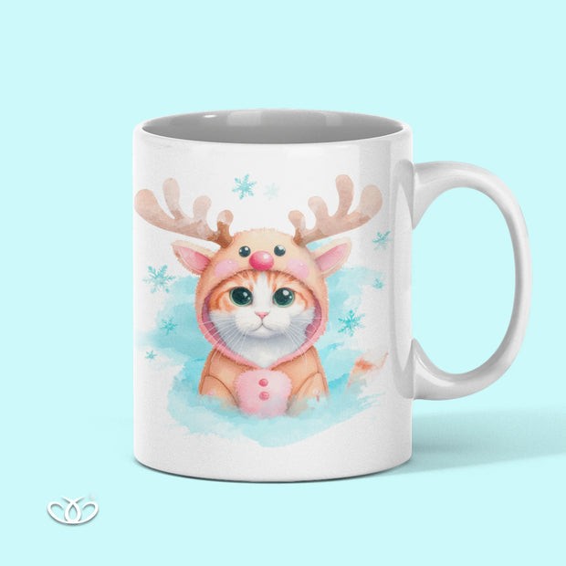 TAZA ILUSTRADA GATO TRAJE RENO 300 ml