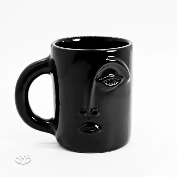 TAZA OJO CUBISTA NEGRO 300 ml