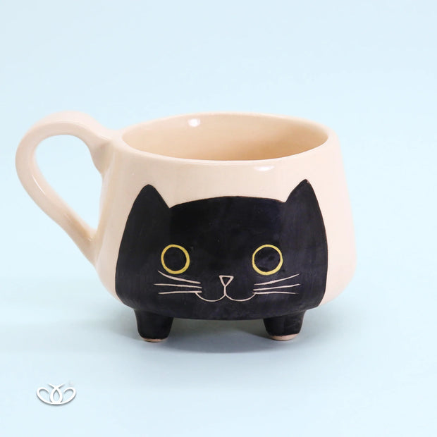 TAZA PATITAS GATO NEGRO 300ml