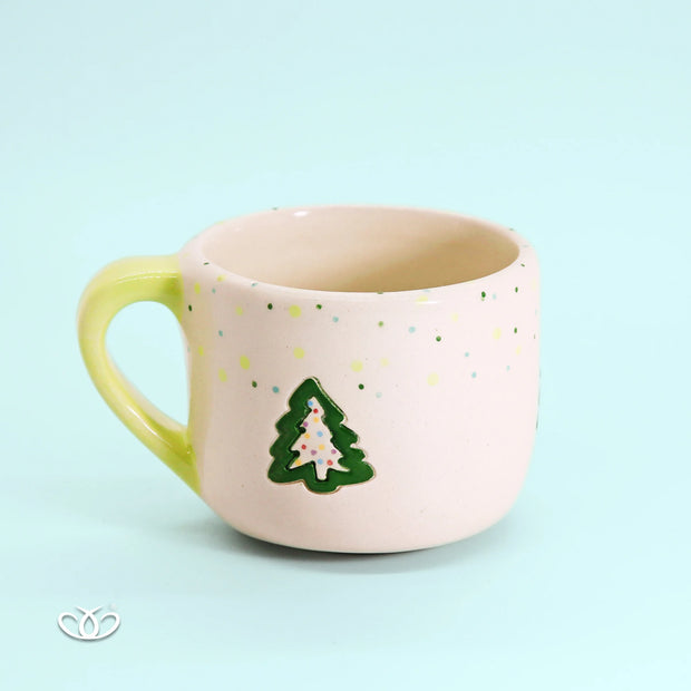 TAZA PINO PUNTOS NAVIDAD 300 ml