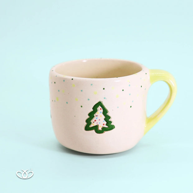 TAZA PINO PUNTOS NAVIDAD 300 ml