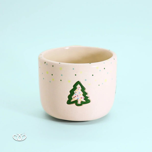 TAZA PINO PUNTOS NAVIDAD 300 ml