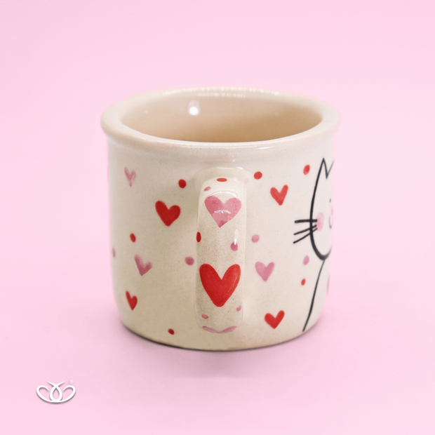 TAZA POCILLO GATO AMOR 300 ml