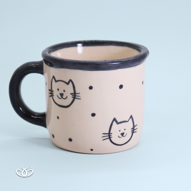 TAZA POCILLO GATOS 300 ml