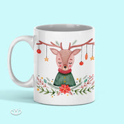 TAZA ILUSTRADA RENO NAVIDEÑO 300 ml