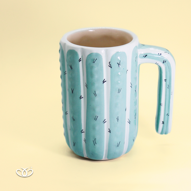 TAZA TARRO CACTUS TURQUESA 500ml