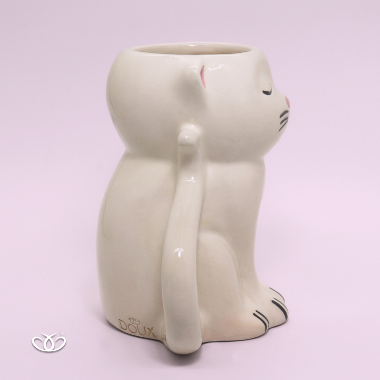 TAZA GATO 3D BLANCO 450ml