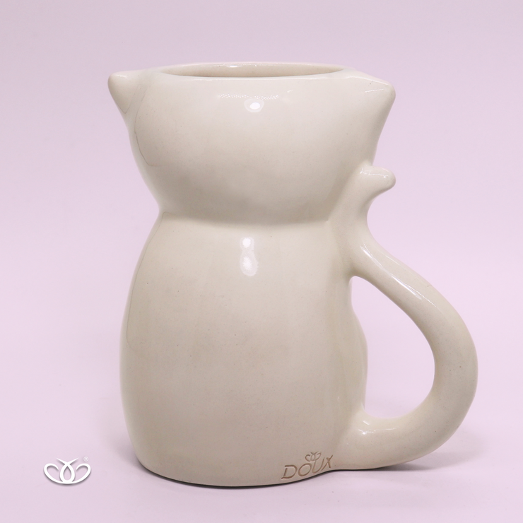 TAZA GATO 3D BLANCO 450ml