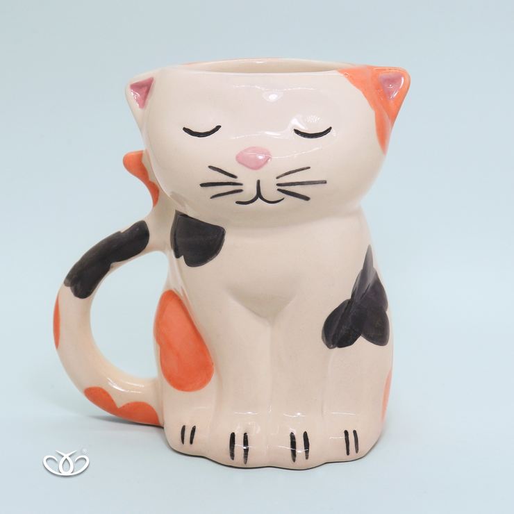 TAZA GATO 3D CALICO 450ml