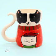 TAZA TARRO PERRO SUÉTER GATO 500 ml