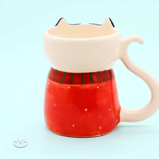 TAZA TARRO PERRO SUÉTER GATO 500 ml