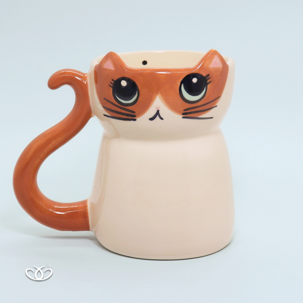 TAZA TARRO GATO MANCHAS CAFÉ 500 ml