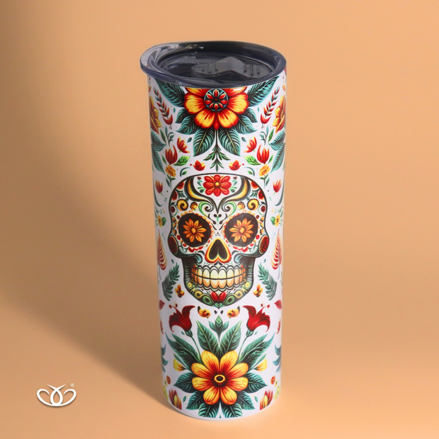 TERMO CALAVERAS FLORES 600 ml