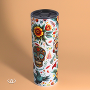 TERMO CALAVERAS FLORES 600 ml