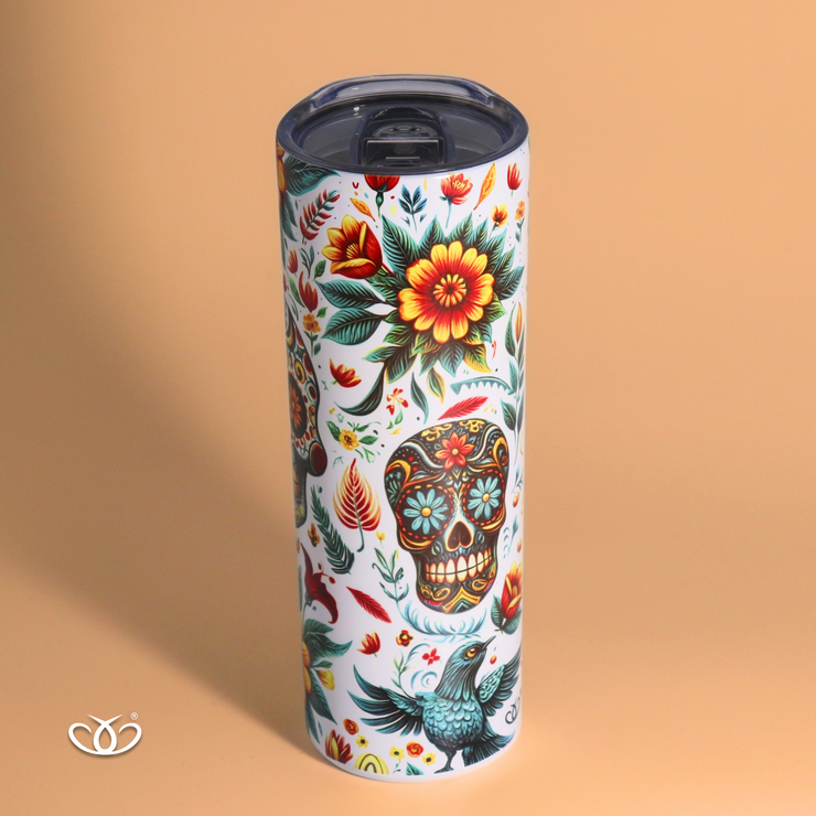 TERMO CALAVERAS FLORES 600 ml