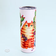 TERMO GATO NARANJA 600 ml