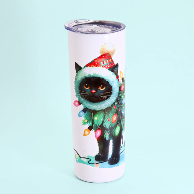 TERMO GATO TRAJE ARBOL DE NAVIDAD 600 ml