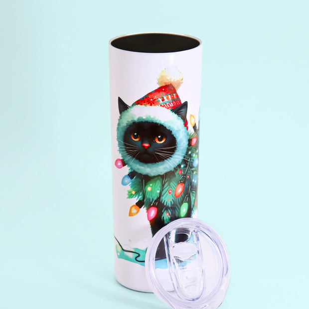 TERMO GATO TRAJE ARBOL DE NAVIDAD 600 ml