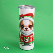 TERMO PERRO CHIHUAHUA NAVIDEÑO 600 ml