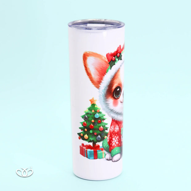 TERMO PERRO CHIHUAHUA NAVIDEÑO 600 ml