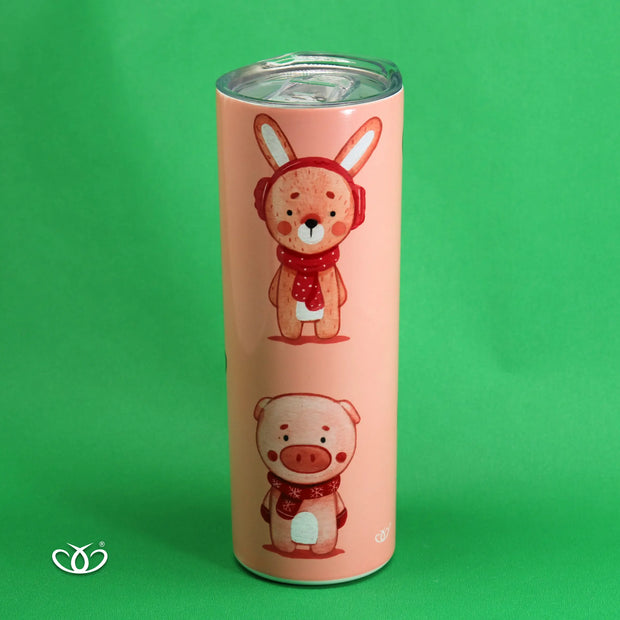 TERMO ANIMALITOS NAVIDEÑOS 600 ml