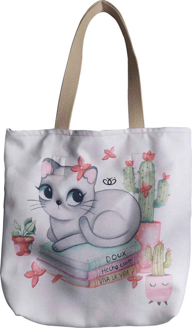 Doux Bolsos BOLSO ECOLOGICO GATO LIBROS