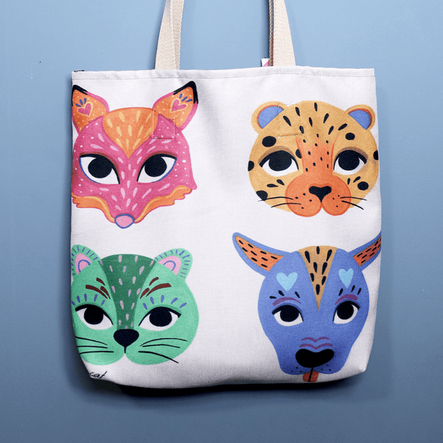 Doux Bolsos BOLSO ECOLOGICO ROSTRO FRENTE ANIMALES