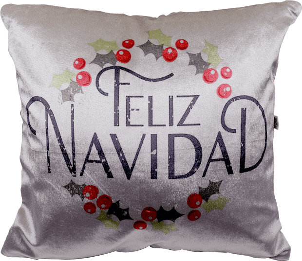 Doux Cojines COJIN CUADRADO FELIZ NAVIDAD