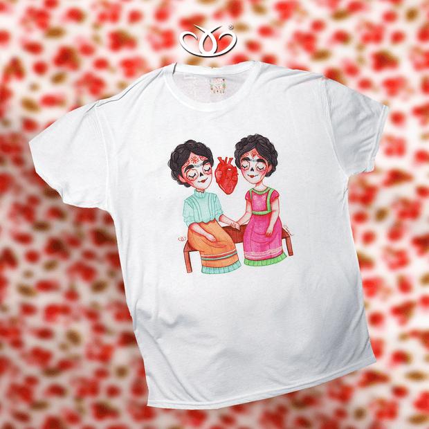 Doux PLAYERAS PLAYERA CATRINAS CORAZON XL