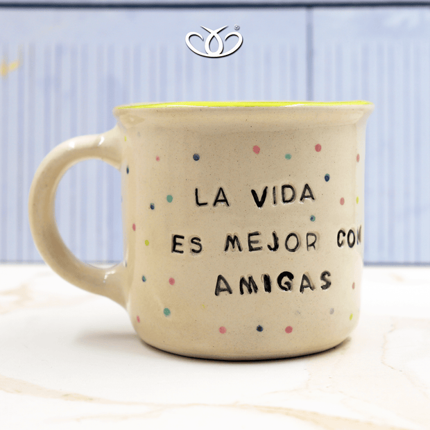 Doux tazas TAZA POCILLO LA VIDA ES MEJOR 300 ml