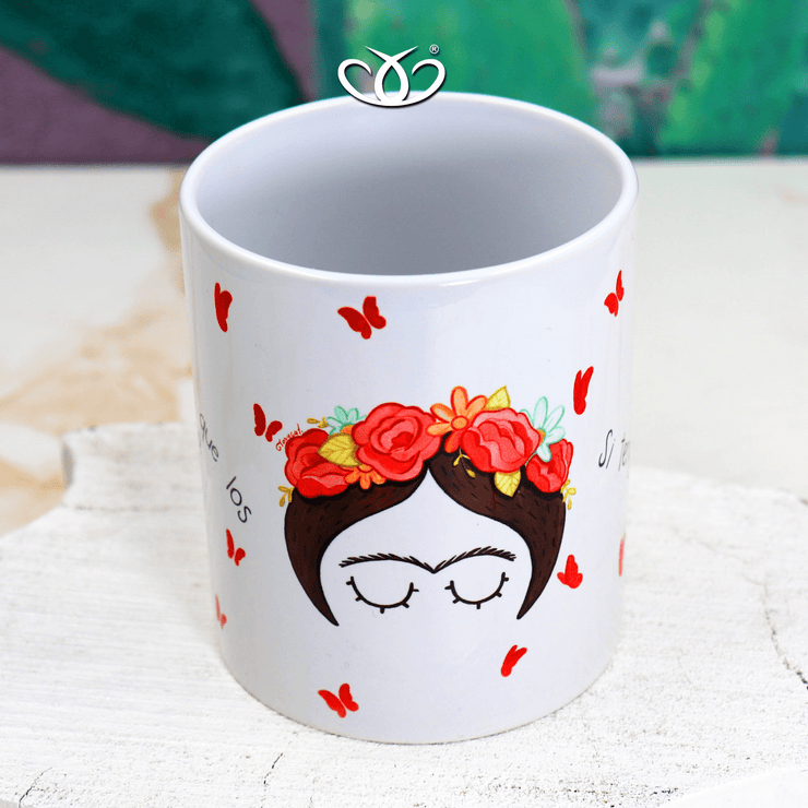 douxmodayhogar douxmodayhogar TAZA SUBLIMADA FRIDA FRASE